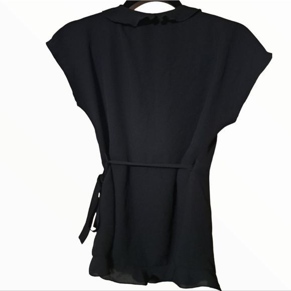 ZARA Trafaluc Collection Black Wrap Blouse - Picture 2 of 5